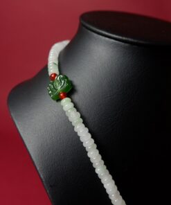 Chuỗi Ngọc Cẩm Thạch tự nhiên mix charm Ngọc Bích cực sang - Ảnh 5