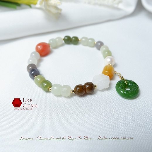 Ngọc Hoà Điền charm đồng tiền Ngọc Bích - Ảnh 4