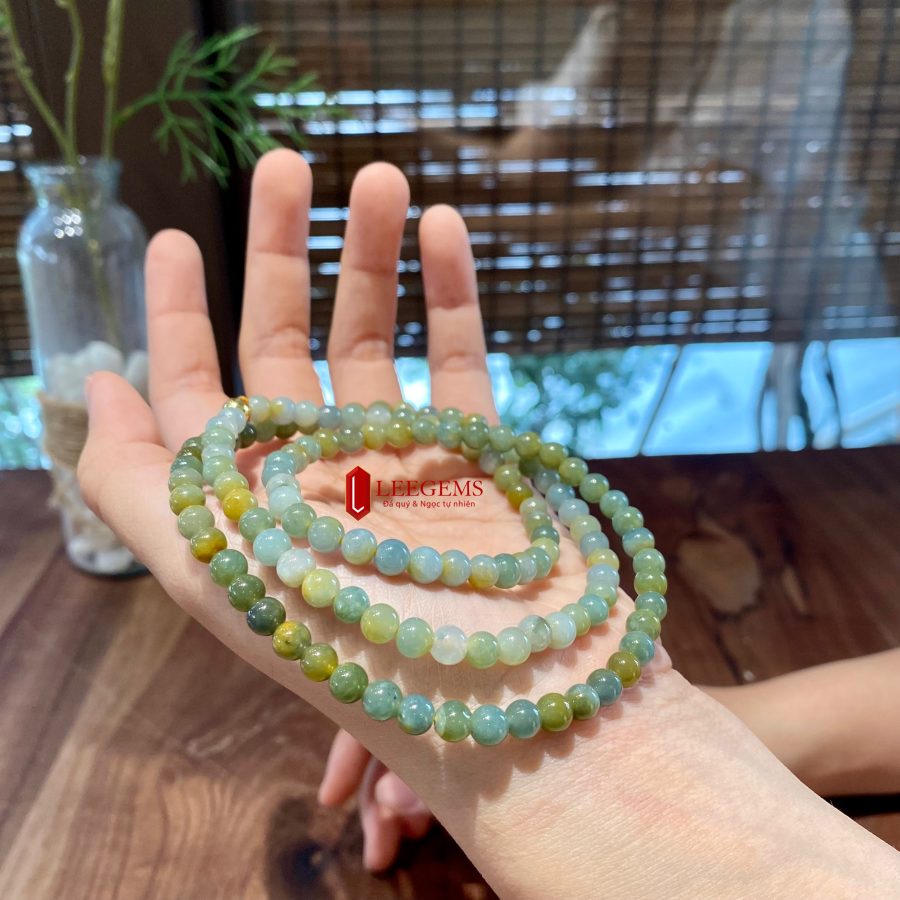 Chuỗi Jade Hoàng Trà Type A - 108 hạt - Ảnh 3