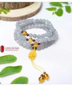 Chuỗi Ngọc Hoà Điền Tím Khói, 108 hạt