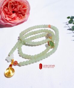 Chuỗi Ngọc Hoà Điền Xanh Lu Vuông - Ảnh 4