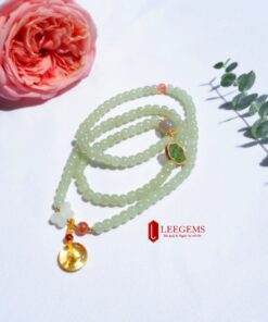 Chuỗi Ngọc Hoà Điền Xanh Lu Vuông