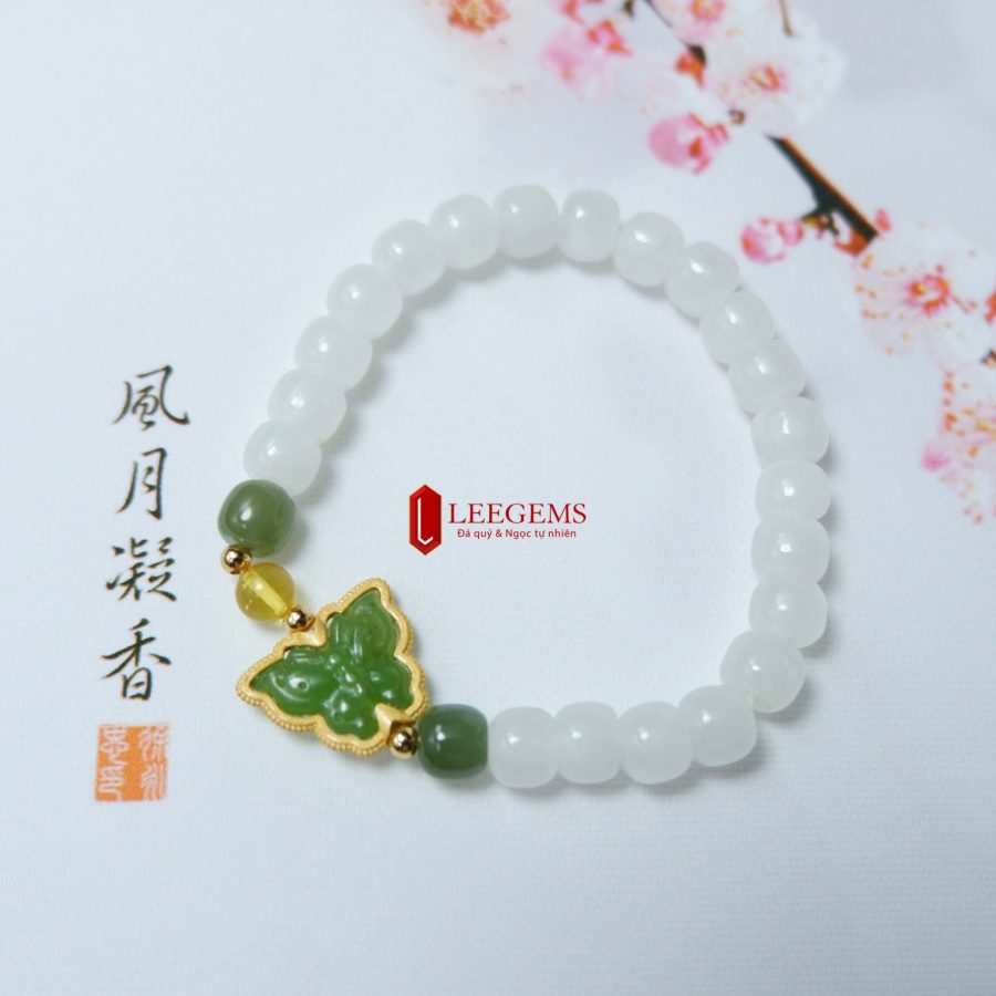 Vòng Tay Bạch Ngọc Mix Charm
