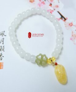 Vòng Tay Bạch Ngọc Mix Charm - Ảnh 3