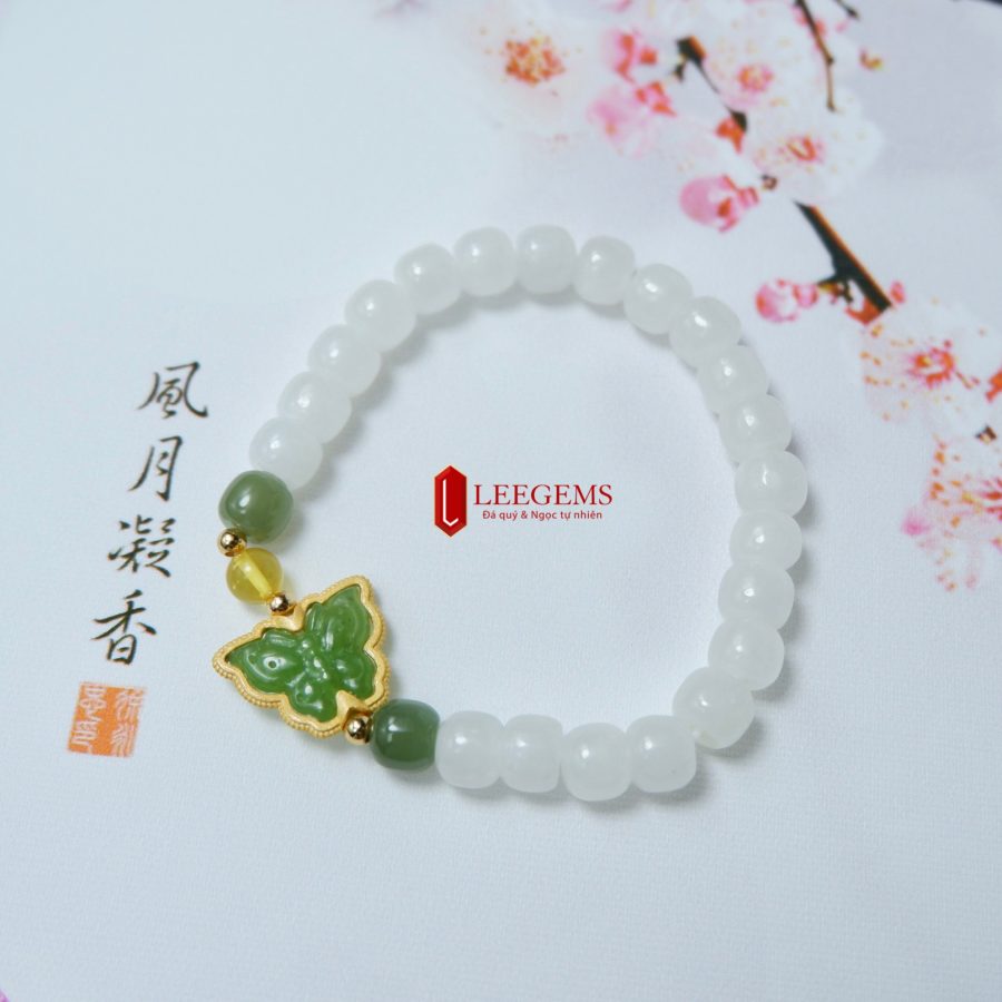Vòng Tay Bạch Ngọc Mix Charm
