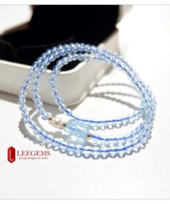 Alternative view of Chuỗi vòng tay Aquamarine mix charm thỏ size 04li dành cho nữ mệnh Thuỷ