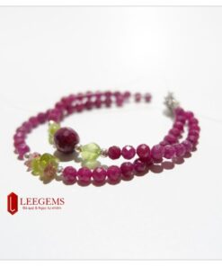 Vòng tay Ruby tự nhiên đeo 02 vòng, kết charm xinh xắn, size hạt 04li, dành cho nữ tất cả các mệnh - Ảnh 7