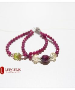 Vòng tay Ruby tự nhiên đeo 02 vòng, kết charm xinh xắn, size hạt 04li, dành cho nữ tất cả các mệnh - Ảnh 6
