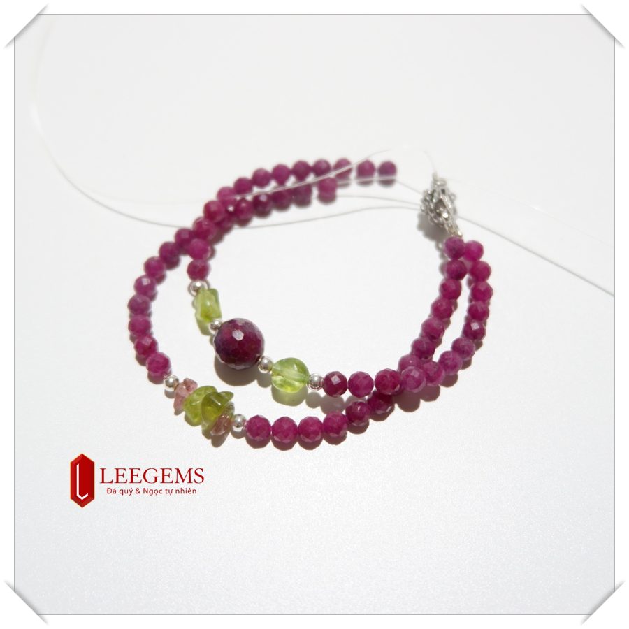 Vòng tay Ruby tự nhiên đeo 02 vòng, kết charm xinh xắn, size hạt 04li, dành cho nữ tất cả các mệnh - Ảnh 5