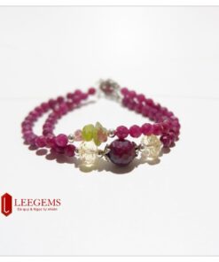Vòng tay Ruby tự nhiên đeo 02 vòng, kết charm xinh xắn, size hạt 04li, dành cho nữ tất cả các mệnh - Ảnh 8