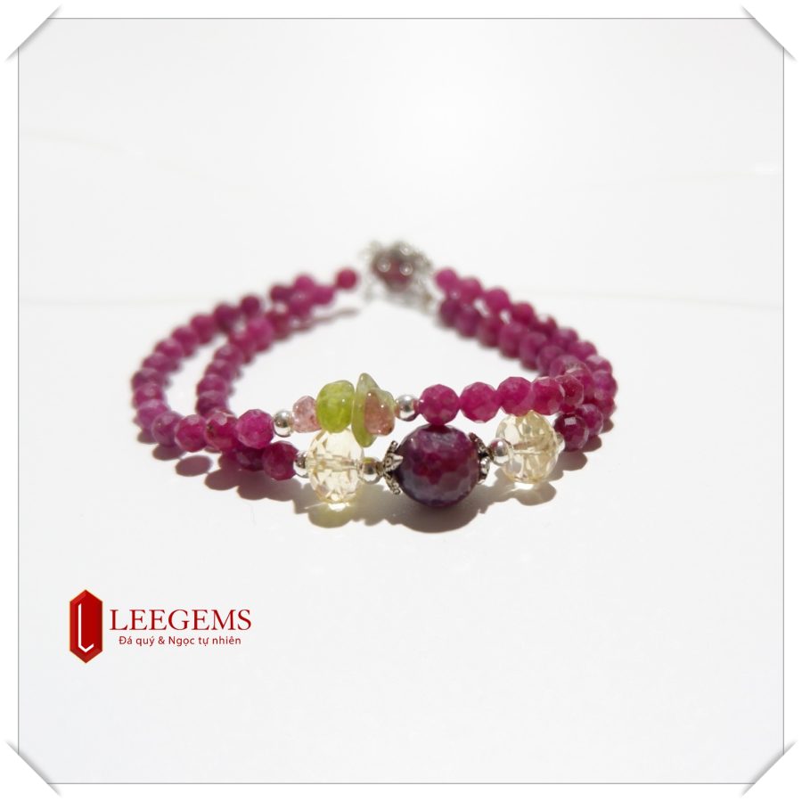 Vòng tay Ruby tự nhiên đeo 02 vòng, kết charm xinh xắn, size hạt 04li, dành cho nữ tất cả các mệnh - Ảnh 8
