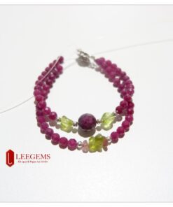 Vòng tay Ruby tự nhiên đeo 02 vòng, kết charm xinh xắn, size hạt 04li, dành cho nữ tất cả các mệnh - Ảnh 3