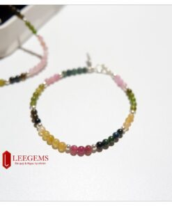 Lách tay đá Tourmaline mix bi bạc size 3.5li dành cho nữ tất cả các mệnh - Ảnh 6