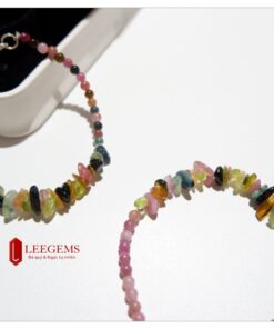 Lách tay đá Tourmaline đa sắc dạng vô định dành cho nữ tất cả các mệnh - Ảnh 3