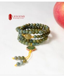 Chuỗi vòng tay Ngọc Jadeite 108 hạt size 06li dành cho nữ tất cả các mệnh - Ảnh 6