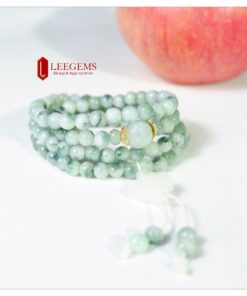 Chuỗi vòng tay Li Đậu Ngọc Jade Type A size hạt 06 li dành cho nữ tất cả các mệnh