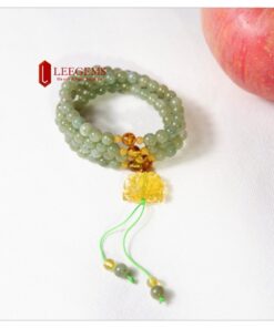 Chuỗi vòng tay Ngọc Cẩm Thạch tự nhiên type A 108 hạt size 06li dành cho nữ tất cả các mệnh - Ảnh 6