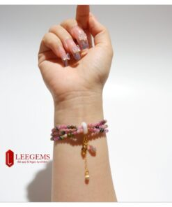 Chuỗi đá Tourmaline đa sắc kết charm Ngọc size hạt 03 li dành cho nữ tất cả các mệnh - Ảnh 9