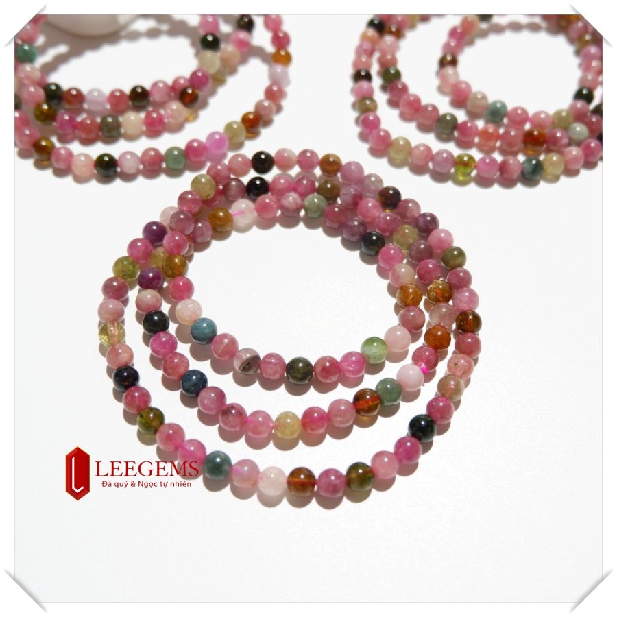 Chuỗi đá Tourmaline Cầu Vồng dành cho nữ tất cả các mệnh