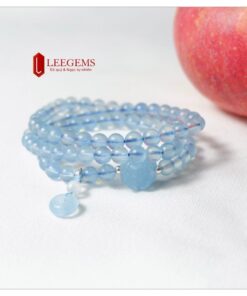 Chuỗi vòng tay đá Aquamarine vip 03 vòng tay dành cho nữ mệnh Thuỷ