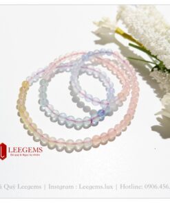 Chuỗi vòng tay đá Beryl đa sắc cực xinh size hạt 06li dành cho nữ tất cả các mệnh - Ảnh 8