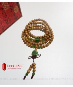 [ VIP] Vòng tay chuỗi tràng hạt 108 trầm hương tốc bông việt tự nhiên, kết charm ngọc bích cực sang. Bao thơm trọn đời - Ảnh 5