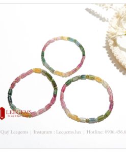 [Vip] Vòng tay đá Tourmaline dạng lu thống chất đá trong suốt - tông màu đậm nhạt dành cho nữ - Ảnh 18