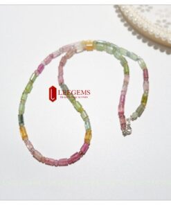 Dây chuyền đá Tourmaline đa sắc dạng lu thống size 4.3 dành cho nữ tất cả các mệnh - Ảnh 8