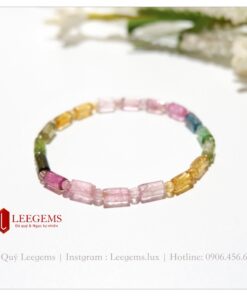 [Hàng Vip] Vòng tay Đá Tourmaline đa sắc tự nhiên dạng lu thống hạt 4.3 li dành cho nữ - Ảnh 11