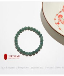 Vòng Tay Ngọc Lam Phỉ Tự Nhiên Cực Sang Trọng quý phái, dành cho nữ, size hạt 7li - Ảnh 9