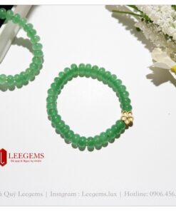 Vòng tay đá Aven xanh mix charm cực xinh dành cho nữ mệnh Mộc - Hoả - Ảnh 10