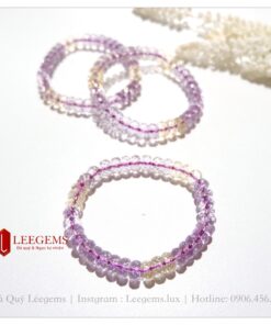 Alternative view of Vòng tay đá Citrine tím vàng cực xinh size 09 li dành cho nữ tất cả các mệnh