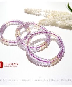 Vòng tay đá Citrine tím vàng cực xinh size 09 li dành cho nữ tất cả các mệnh - Ảnh 4