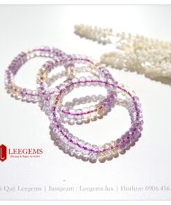 Vòng tay đá Citrine tím vàng cực xinh size 09 li dành cho nữ tất cả các mệnh - Ảnh 5
