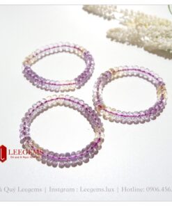 Vòng tay đá Citrine tím vàng cực xinh size 09 li dành cho nữ tất cả các mệnh - Ảnh 6