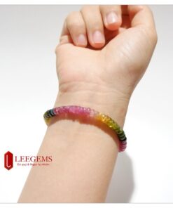 Vòng đeo tay Tourmaline bánh xe đa sắc loại Vip dành cho nữ - Ảnh 6