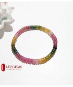 Vòng đeo tay Tourmaline bánh xe đa sắc loại Vip dành cho nữ - Ảnh 3