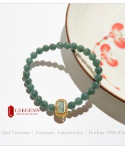 [Hàng vip kèm kiểm định] Vòng tay ngọc lam phỉ dành cho nữ size 07 li không kén mệnh