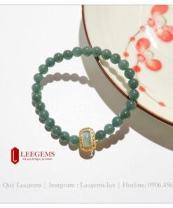 [Hàng vip kèm kiểm định] Vòng tay ngọc lam phỉ dành cho nữ size 07 li không kén mệnh - Ảnh 3