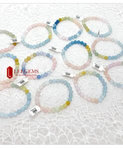 Vòng tay đá Beryl đa sắc cực xinh - Ảnh 3