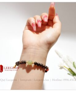 Vòng tay Trầm sánh mix charm size hạt 06 li dành cho nữ tất cả các mệnh - Ảnh 4