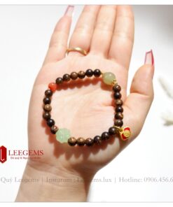 Vòng tay Trầm sánh mix charm size hạt 06 li dành cho nữ tất cả các mệnh - Ảnh 8