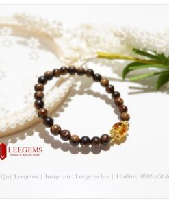 Vòng đeo tay Trầm sánh size hạt 06 li mix charm Hổ Phách cực đẹp dành cho nữ tất cả các mệnh - Ảnh 11