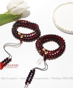 [Hàng độc lạ kèm kiểm định] Chuỗi vòng tay đá Hổ Phách huyết nâu size 06 li dành cho nữ mệnh Thổ - mệnh Hỏa - Ảnh 10