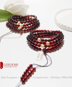 [Hàng độc lạ kèm kiểm định] Chuỗi vòng tay đá Hổ Phách huyết nâu size 06 li dành cho nữ mệnh Thổ - mệnh Hỏa
