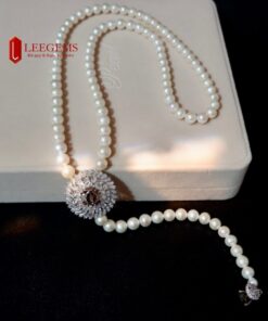 [Hàng Vip kèm kiểm định] Dây chuyền Ngọc trai nước ngọt size 08 li không vết sinh trưởng hàng thiết kế dành cho nữ - Ảnh 10