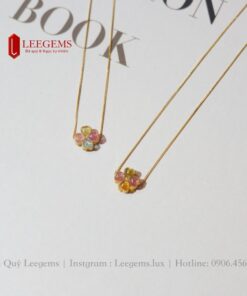 Alternative view of Dây chuyền cỏ 4 lá Tourmaline cực xinh, mang lại may mắn dành cho nữ tất cả các mệnh