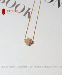 Dây chuyền cỏ 4 lá Tourmaline cực xinh, mang lại may mắn dành cho nữ tất cả các mệnh