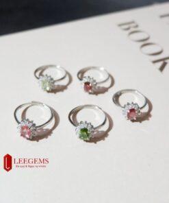 Nhẫn đá Tourmaline kết hợp bạc thật nhiều màu sắc lựa chọn dành cho nữ tất cả các mệnh - Ảnh 4