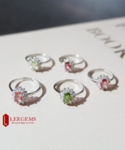 Nhẫn đá Tourmaline kết hợp bạc thật nhiều màu sắc lựa chọn dành cho nữ tất cả các mệnh - Ảnh 5